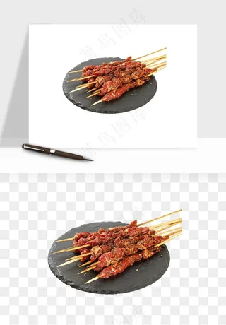 实物烧烤烤肉美食png免抠