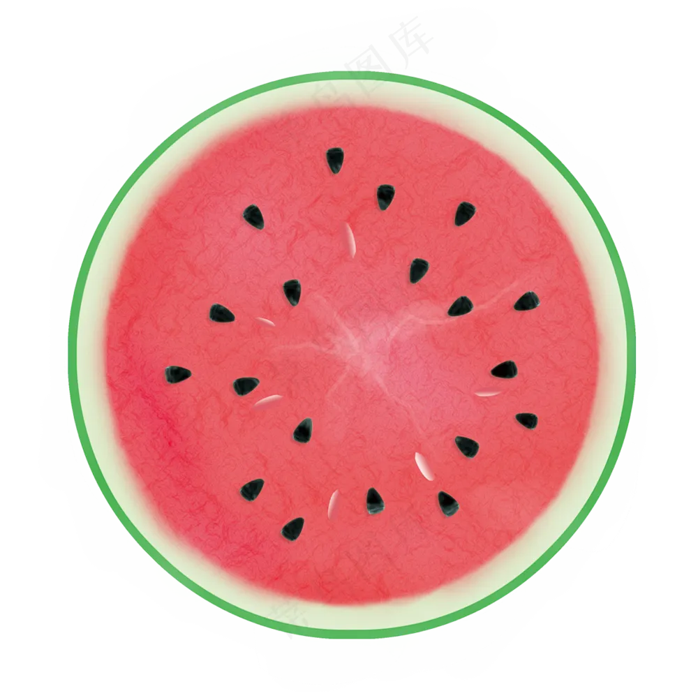 西瓜透明底素材