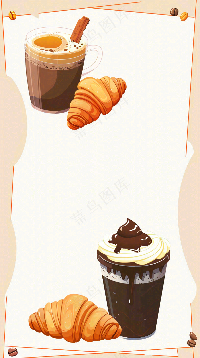 夏日饮品饮料清凉背景