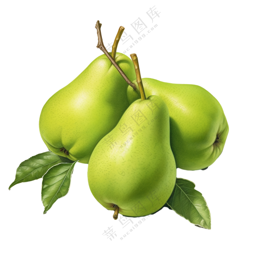绿色梨子免抠图片