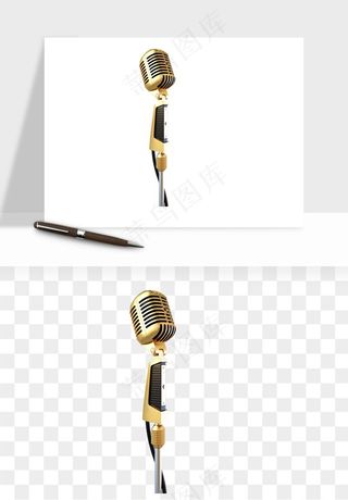 话筒直播麦克风png免抠
