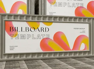 户外广告牌海报样机-14