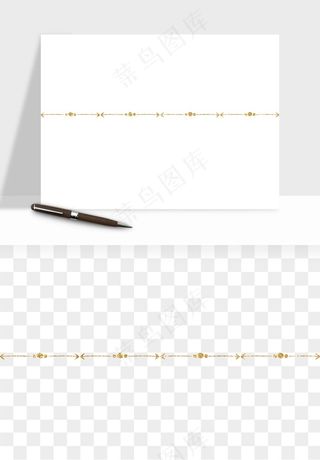 金色植物花环边框png免抠