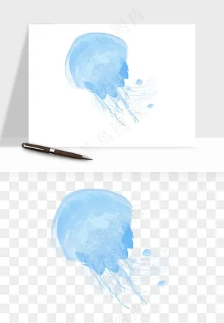 水母章鱼海底生物png免抠图