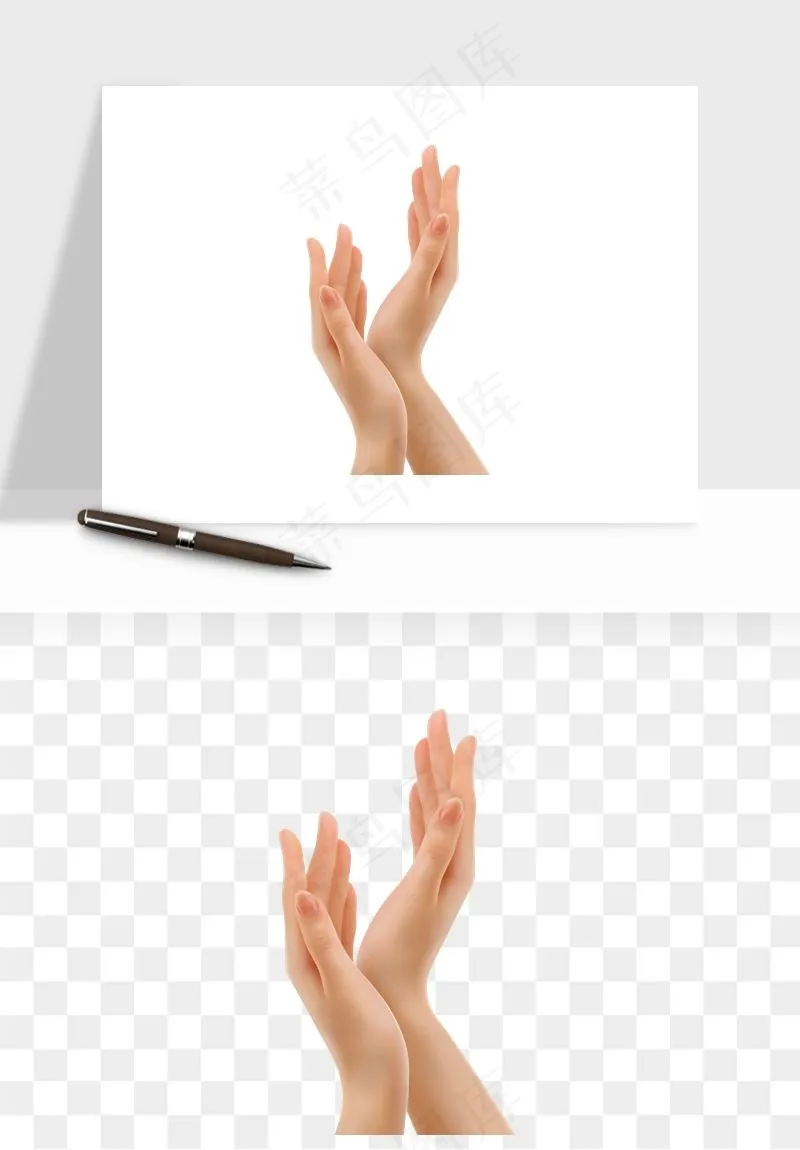 手势手部动作手指png免抠