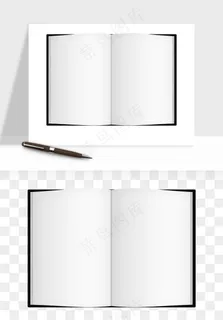 翻开书籍打开书本png免抠