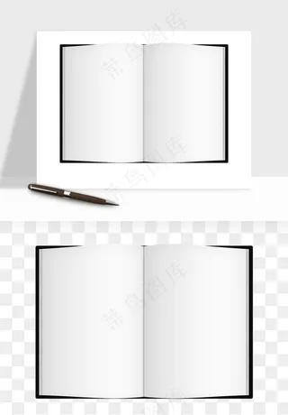 翻开书籍打开书本png免抠