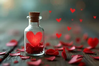 非主流爱心许愿瓶