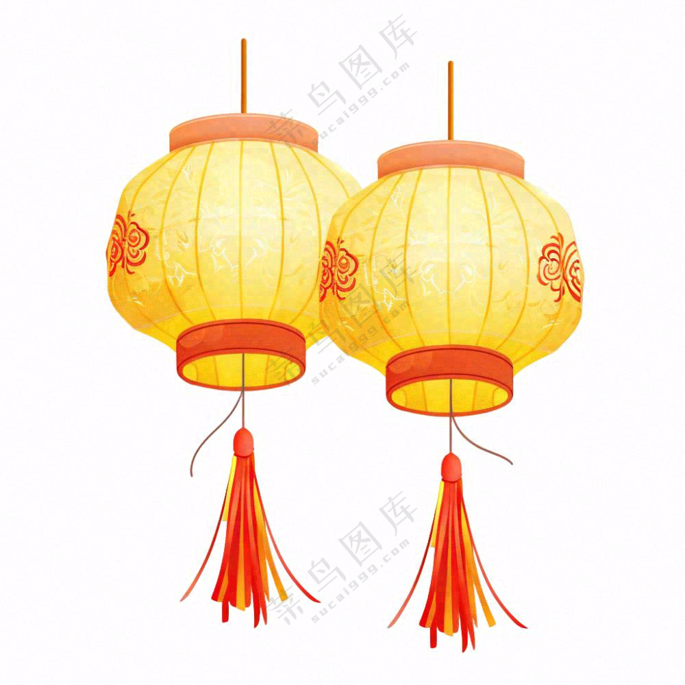节日灯笼照明插画免抠