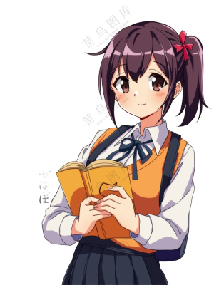 读书的女学生