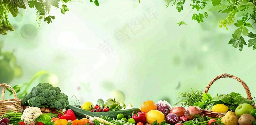 农林蔬果生鲜店水果店蔬菜店背景