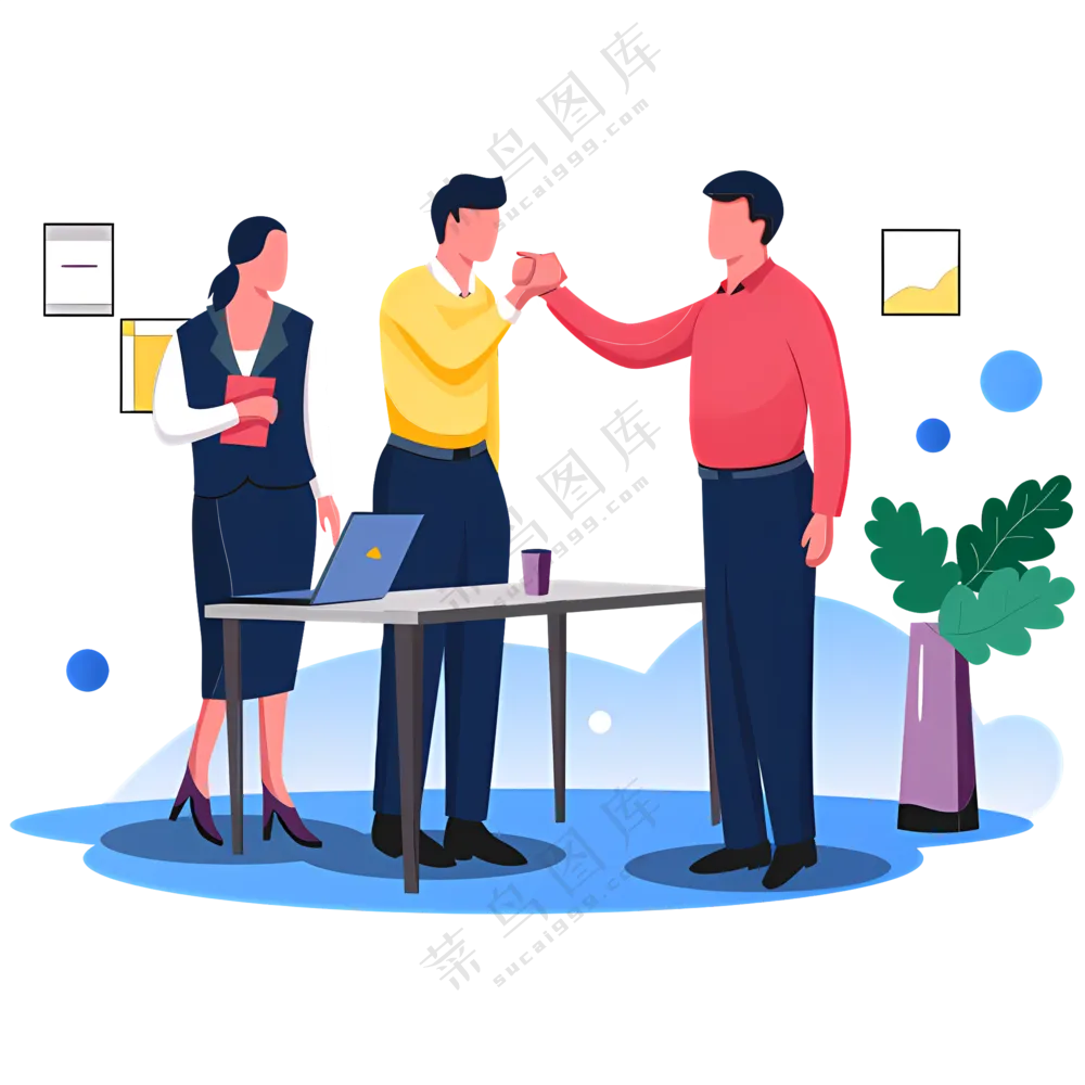 团队合作商务会议插图