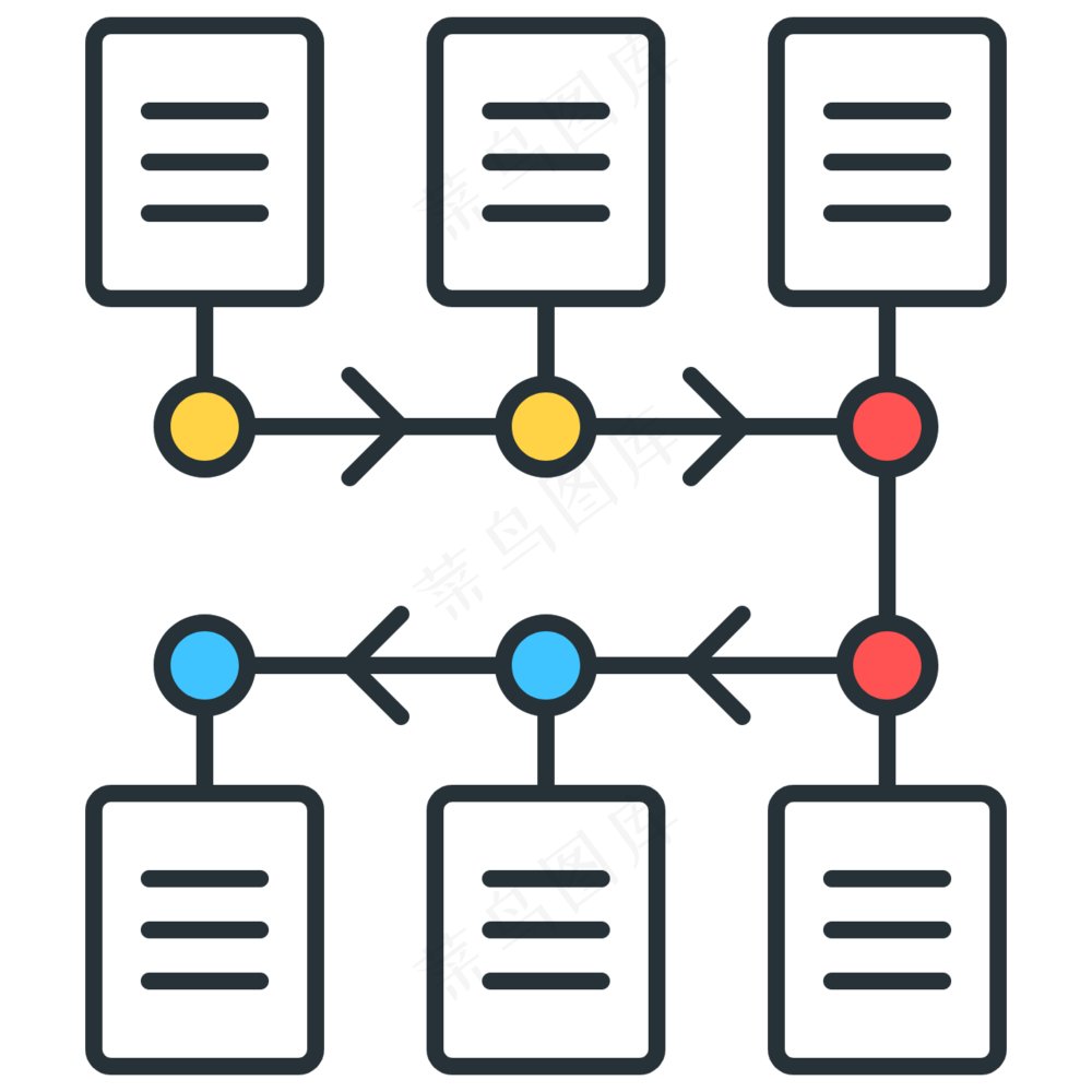 时间线日程 时间节点  商务线性图标 timeline-chart