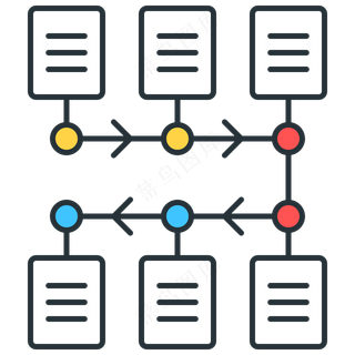 时间线日程 时间节点  商务线性图标 timeline-chart