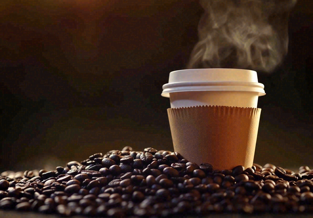 咖啡拿铁下午茶饮品摄影图