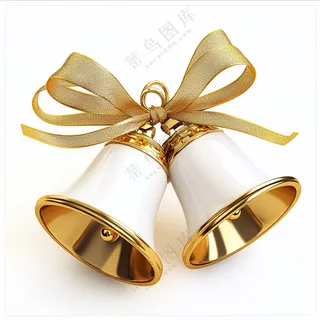 一对圣诞节铃铛素材