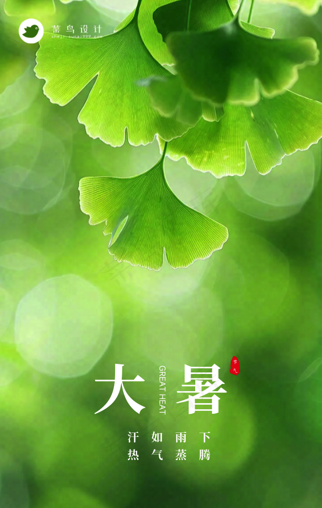 大暑手机海报