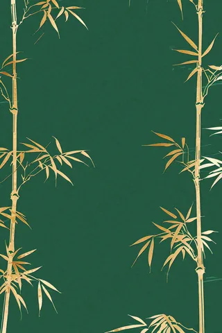 端午佳节竹子插画中国风绿色清雅静背景