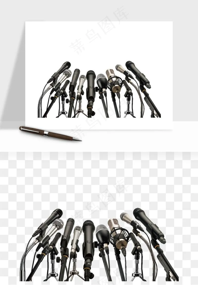 话筒直播麦克风png免抠