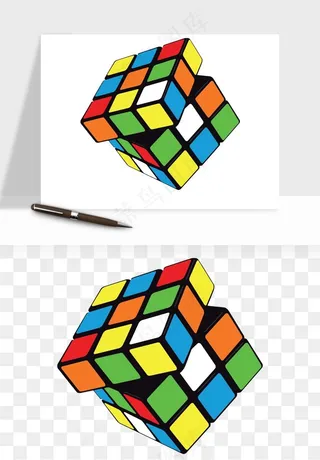 游戏魔方玩具png免抠