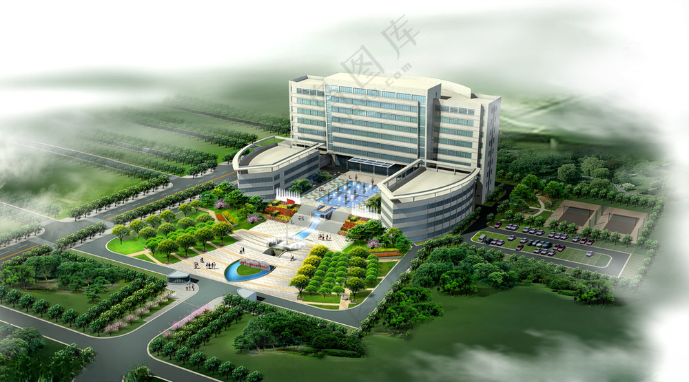 *办公楼鸟瞰图房屋设计