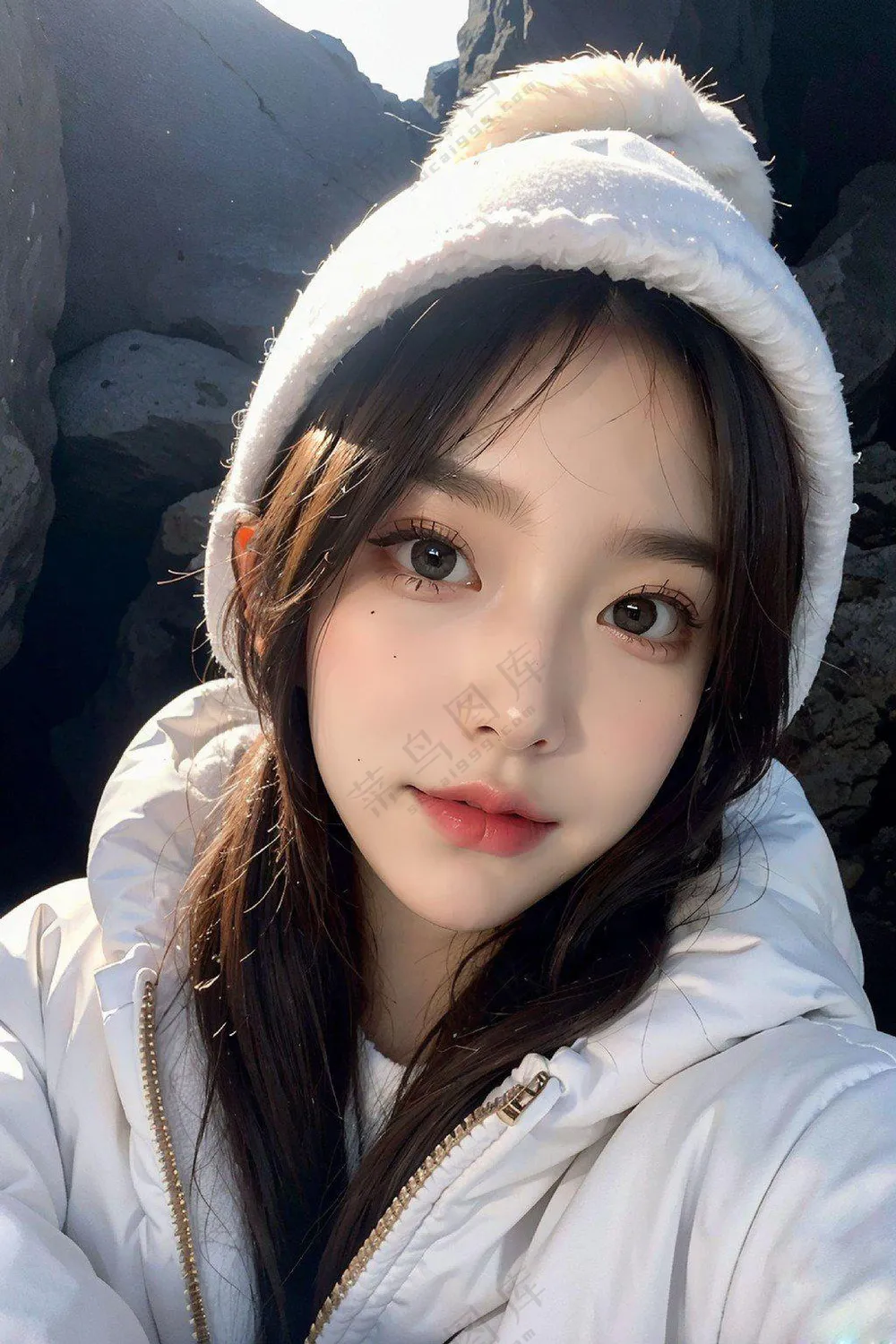 冬季户外美女 (3)