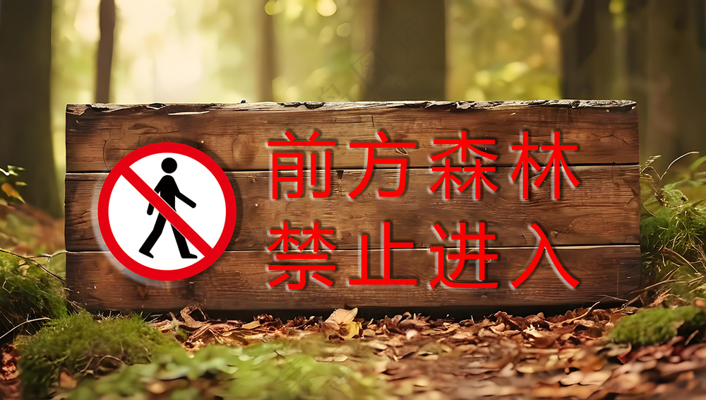 森林禁止进入海报