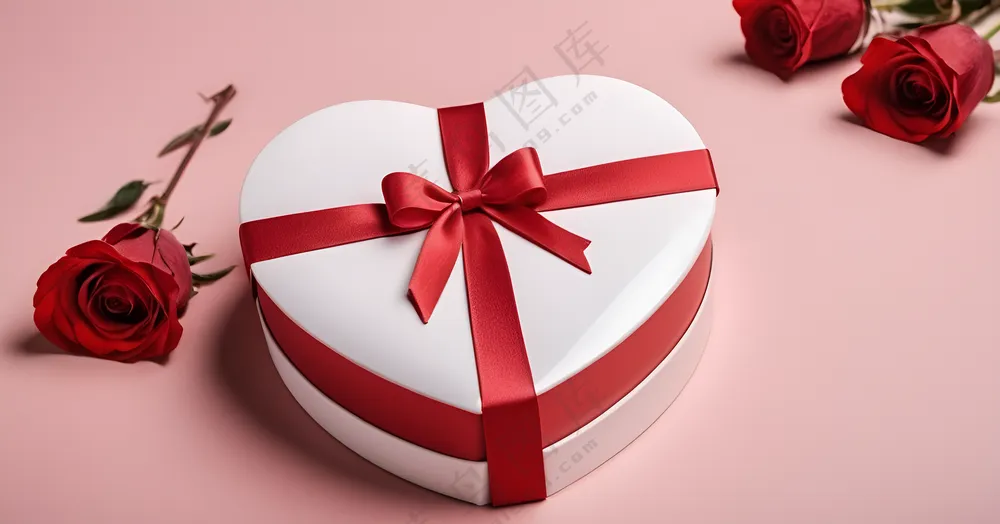 情人节心形礼品盒图片