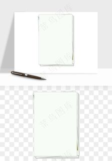 白纸卷边角翻页效果png免抠