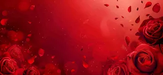 红色玫瑰花浪漫情人节七夕背景