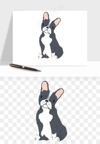 手绘狗狗宠物png免抠