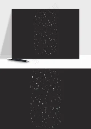 雨水雨滴水珠下雨元素png免抠