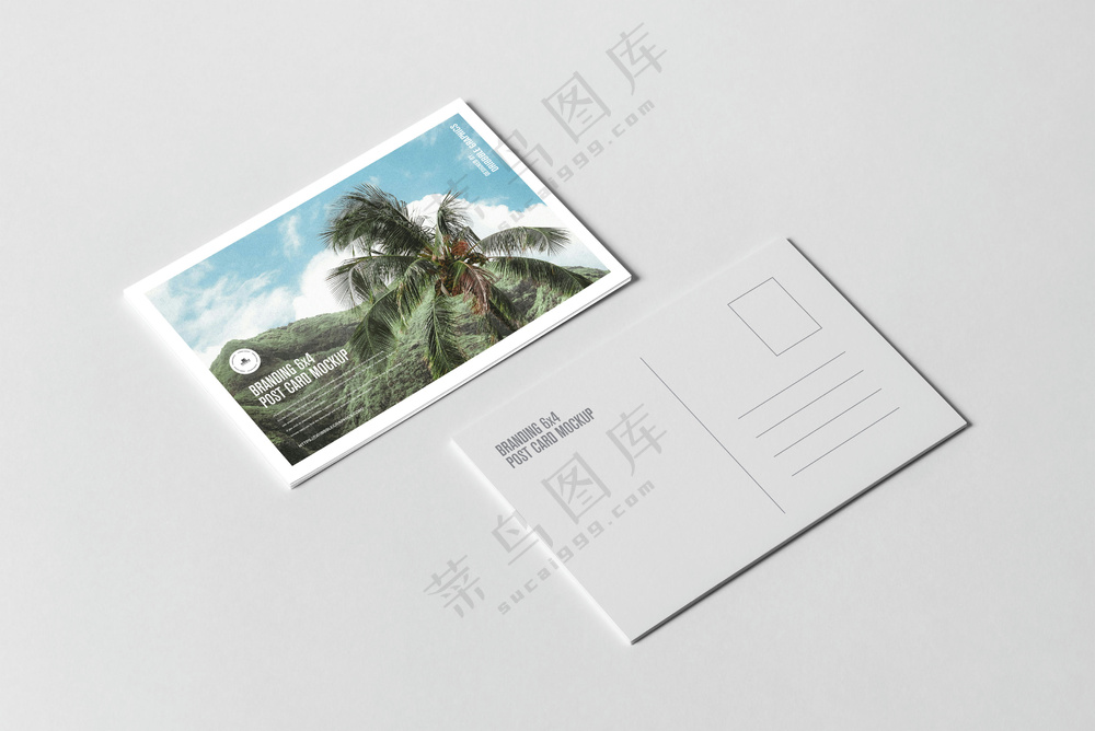 04明信片样机名片贺卡卡片请柬文创展示样机PSD素材