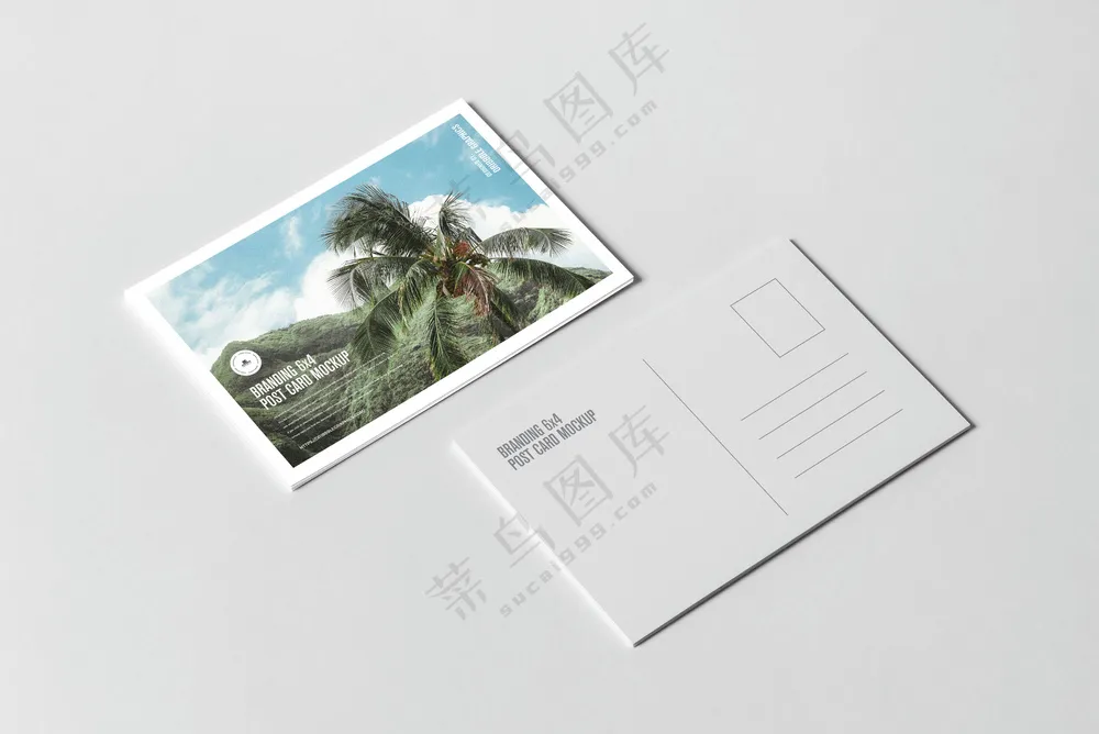 04明信片样机名片贺卡卡片请柬文创展示样机PSD素材