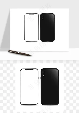 手机边框模型矢量png免抠
