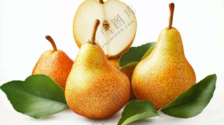 新鲜水果梨子摄影图