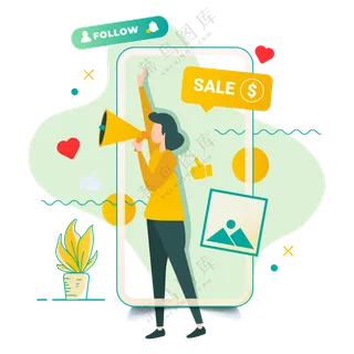 网络交友插画 (5)