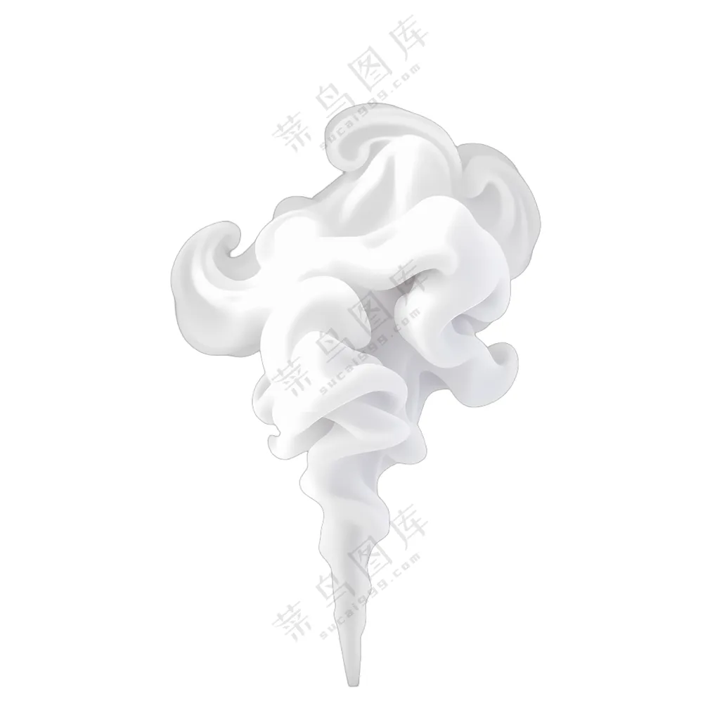 白色的烟雾状物体