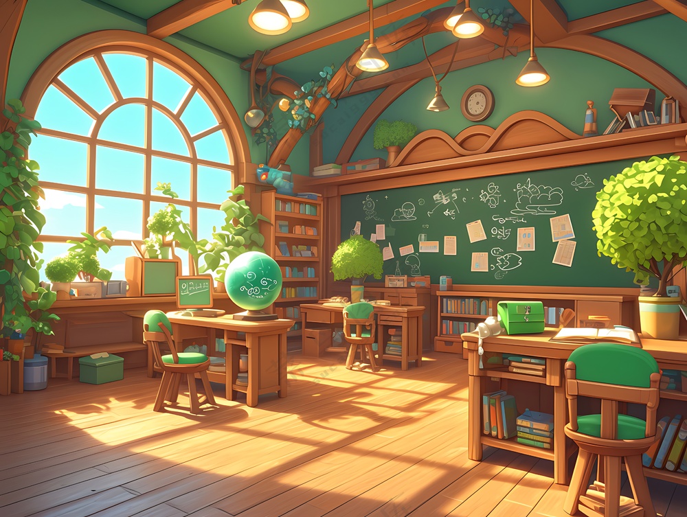 教室绿色元素教室空间