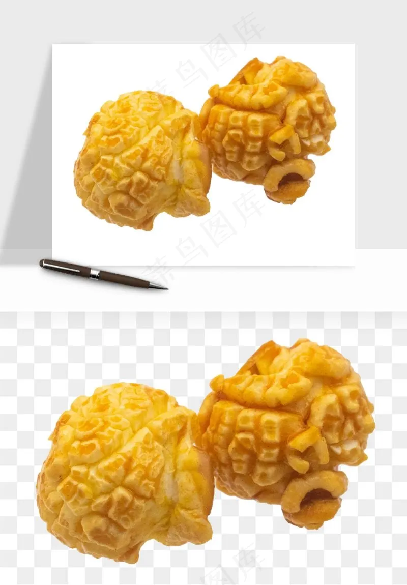 爆米花小吃png免抠