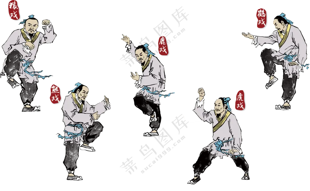 菜鸟图库-华佗五禽戏