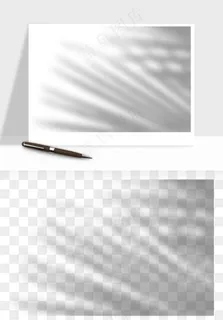 阴影植物窗户投影免抠元素