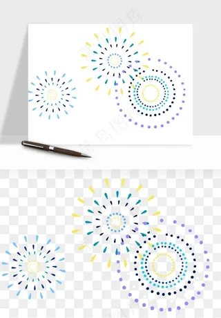 卡通烟花烟火礼花png免抠