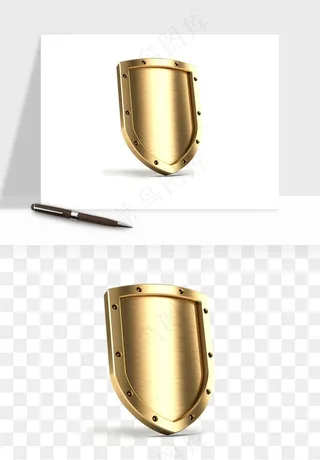 盾牌护盾认证品质徽章png免抠
