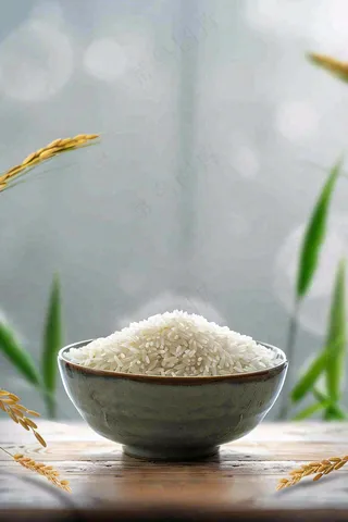 桌子上的米饭碗粮食珍惜粮食世界粮食日摄影图