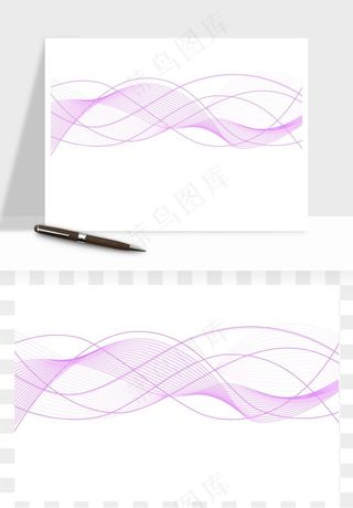 科技飘带波浪线条矢量png免抠