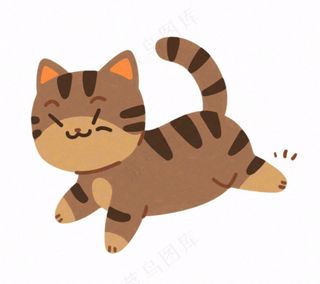 小猫猫咪宠物动物卡通插画免抠