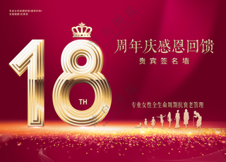 18周年庆展板