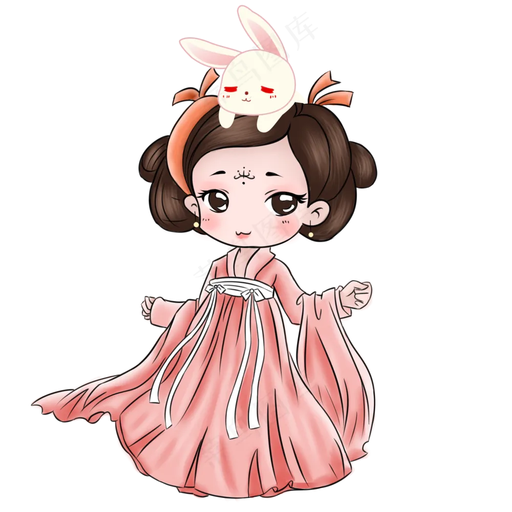 中秋嫦娥透明素材