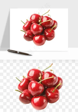 樱桃车厘子水果png免抠